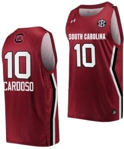 Kamilla Cardoso Jersey #10 South Carolina Gamecocks College Basketball Wine