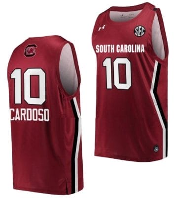 Kamilla Cardoso Jersey #10 South Carolina Gamecocks College Basketball Wine