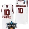 Kamilla Cardoso Jersey #10 South Carolina Gamecocks College Basketball White 2023 NCAA Final Four