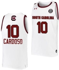 Kamilla Cardoso Jersey #10 South Carolina Gamecocks College Basketball White