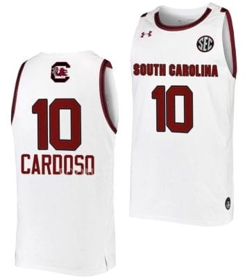 Kamilla Cardoso Jersey #10 South Carolina Gamecocks College Basketball White