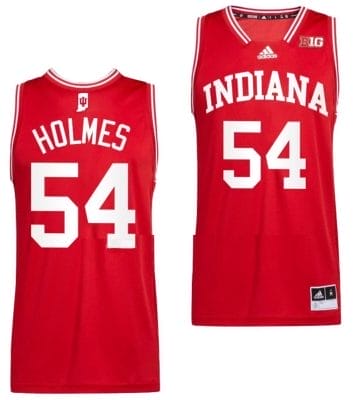 Mackenzie Holmes Jersey #54 Indiana Hoosiers College Basketball Red 2022-23