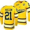 Michigan Wolverines Jackson Hallum Jersey #21 NCAA Hockey Tournament Maize 2023