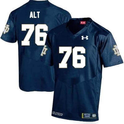 Notre Dame Fighting Irish Joe Alt Jersey #76 College Football Blue