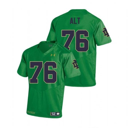 Notre Dame Fighting Irish Joe Alt Jersey #76 College Football Green