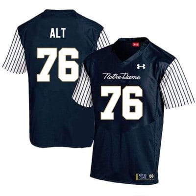 Notre Dame Fighting Irish Joe Alt Jersey #76 College Football Navy Alternative 10 Notre Dame Fighting Irish Joe Alt Jersey #76 College Football Navy Alternative