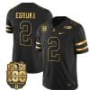 Ohio State Buckeyes Emeka Egbuka Jersey #2 College Football Stitched Black Gold
