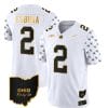 Ohio State Buckeyes Emeka Egbuka Jersey #2 College Football Stitched Alternate White Gold