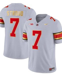 Ohio State Buckeyes CJ Stroud Jersey #2 College Football Stitched Gold Trim