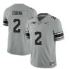 Ohio State Buckeyes Emeka Egbuka Jersey #2 College Football Stitched Black Gray