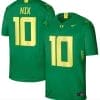 Oregon Ducks Bo Nix Jersey #10 College Football Green 4 Oregon Ducks Bo Nix Jersey #10 College Football Green