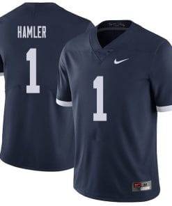 Penn State KJ Hamler Jersey #1 College Football Game Navy Retro With Name