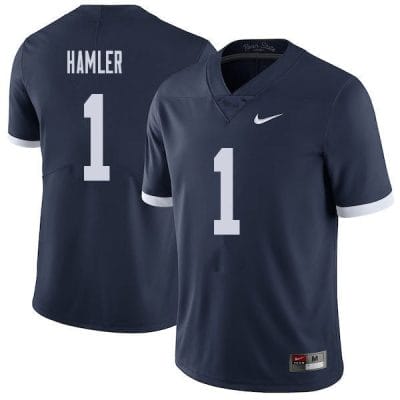 Penn State KJ Hamler Jersey #1 College Football Game Navy Retro With Name