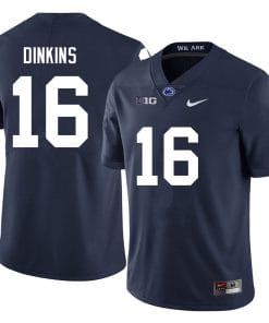 Penn State Khalil Dinkins Jersey #16 College Football Game Navy With Name