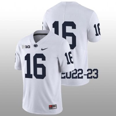 Penn State Khalil Dinkins Jersey #16 College Football Game White No Name