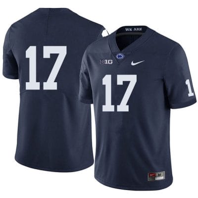 Penn State Mason Stahl Jersey #17 College Football Game Navy No Name