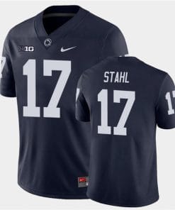 Penn State Mason Stahl Jersey #17 College Football Game Navy With Name