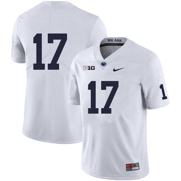 Penn State Mason Stahl Jersey #17 College Football Game White No Name 1 Penn State Mason Stahl Jersey #17 College Football Game White No Name