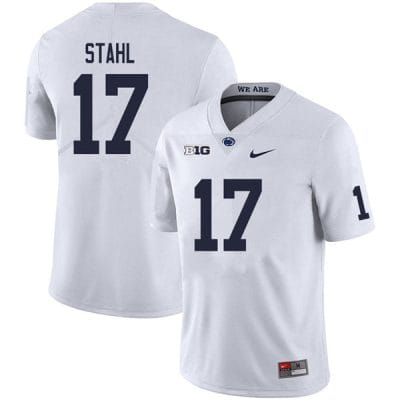 Penn State Mason Stahl Jersey #17 College Football Game White With Name