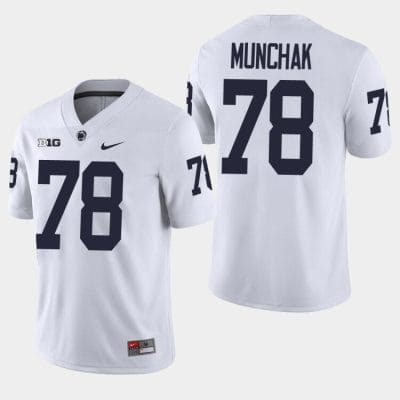 Penn State Mike Munchak Jersey #78 College Football Game White With Name