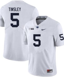 Penn State Mitchell Tinsley Jersey #5 College Football Game White With Name