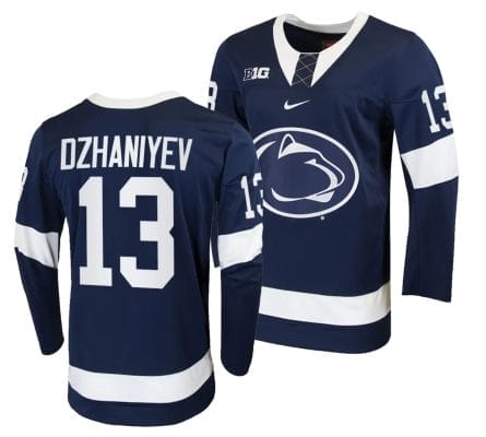 Penn State Nittany Lions Danny Dzhaniyev Jersey #13 Navy College Hockey Replica 2023-24 8 Penn State Nittany Lions Danny Dzhaniyev Jersey #13 Navy College Hockey Replica 2023-24