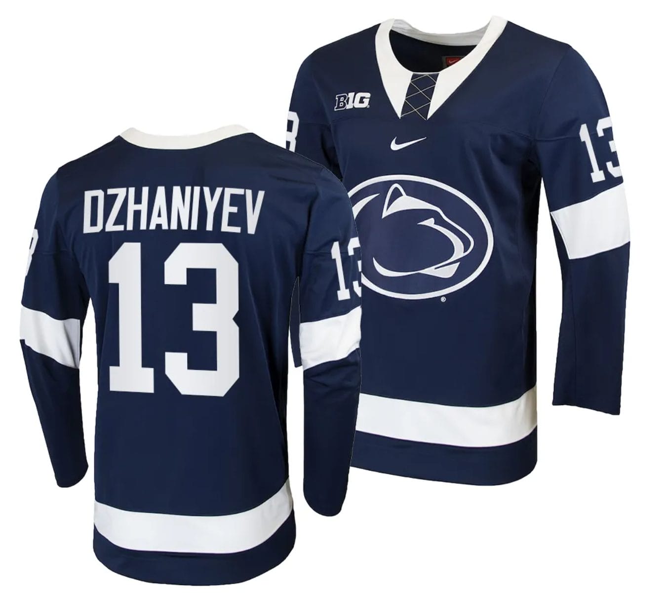 Penn State Nittany Lions Danny Dzhaniyev Jersey #13 Navy College Hockey Replica 2023-24 1 Penn State Nittany Lions Danny Dzhaniyev Jersey #13 Navy College Hockey Replica 2023-24