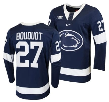 Penn State Nittany Lions Jacques Bouquot Jersey #27 Navy College Hockey Replica 2023-24 8 Penn State Nittany Lions Jacques Bouquot Jersey #27 Navy College Hockey Replica 2023-24