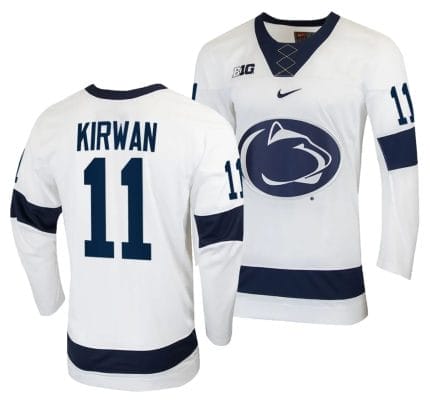 Penn State Nittany Lions Ryan Kirwan Jersey #11 White College Hockey Replica 2023-24