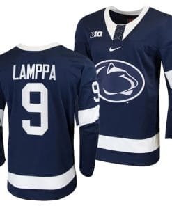 Penn State Nittany Lions Xander Lamppa Jersey #9 Navy College Hockey Replica 2023-24