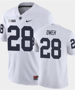 Penn State Odafe Oweh Jersey #28 College Football Game White With Name