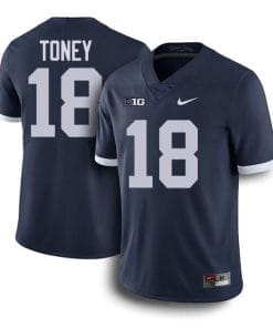 Penn State Shaka Toney Jersey #18 College Football Game Navy Retro With Name
