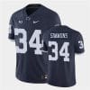Penn State Shane Simmons Jersey #34 College Football Game Navy Retro With Name