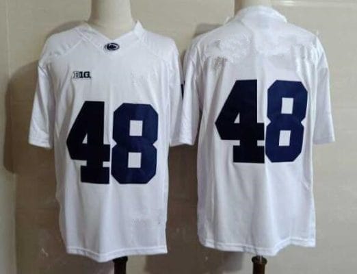 Penn State Shareef Miller Jersey #48 College Football Game White No Name 10 Penn State Shareef Miller Jersey #48 College Football Game White No Name