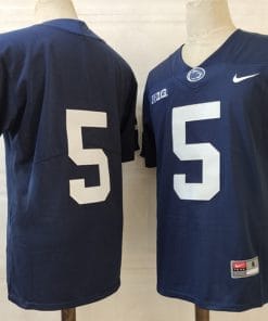 Penn State Tariq Castro Fields Jersey #5 College Football Game Navy No Name
