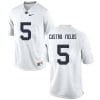 Penn State Tariq Castro Fields Jersey #5 College Football Game White With Name
