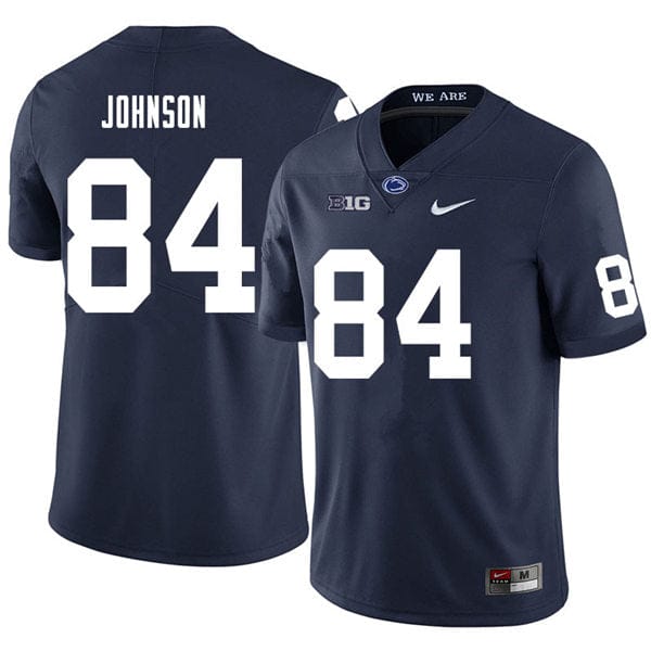 Penn State Theo Johnson Jersey #84 College Football Game Navy With Name 1 Penn State Theo Johnson Jersey #84 College Football Game Navy With Name
