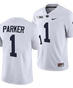 Penn State Tomarrion Parker Jersey #1 College Football Game White With Name