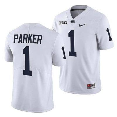 Penn State Tomarrion Parker Jersey #1 College Football Game White With Name 10 Penn State Tomarrion Parker Jersey #1 College Football Game White With Name
