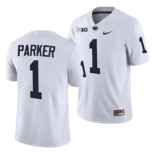 Penn State Tomarrion Parker Jersey #1 College Football Game White With Name 1 Penn State Tomarrion Parker Jersey #1 College Football Game White With Name