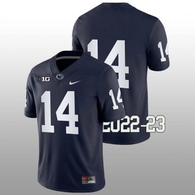 Penn State Tyrece Mills Jersey #14 College Football Game Navy No Name 10 Penn State Tyrece Mills Jersey #14 College Football Game Navy No Name