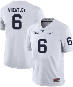 Penn State Zakee Wheatley Jersey #6 College Football Game White With Name