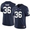 Penn State Zuriah Fisher Jersey #36 College Football Game Navy With Name 5 Penn State Zuriah Fisher Jersey #36 College Football Game Navy With Name