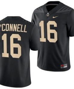Purdue Boilermakers Aidan OConnell Jersey #16 College Football Black