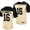 Purdue Boilermakers Aidan OConnell Jersey #16 College Football Gold Vapor Untouchable 7 Purdue Boilermakers Aidan OConnell Jersey #16 College Football Gold Vapor Untouchable