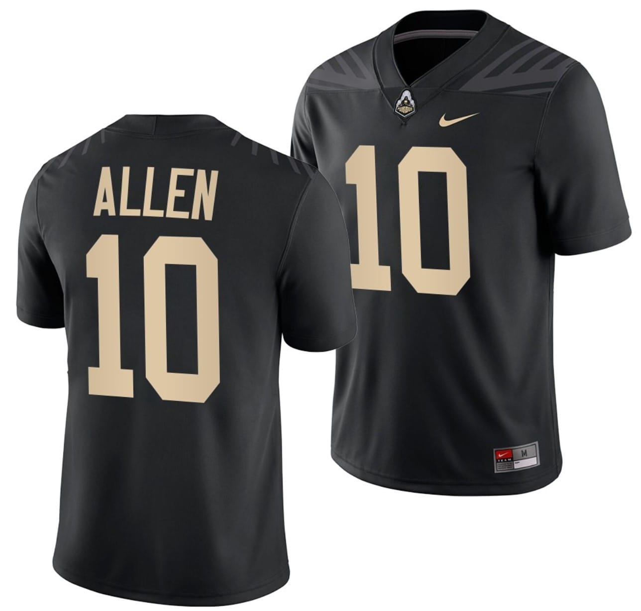 Purdue Boilermakers Cam Allen Jersey #10 College Football Black 1 Purdue Boilermakers Cam Allen Jersey #10 College Football Black