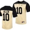 Purdue Boilermakers Cam Allen Jersey #10 College Football Gold Vapor Untouchable 4 Purdue Boilermakers Cam Allen Jersey #10 College Football Gold Vapor Untouchable