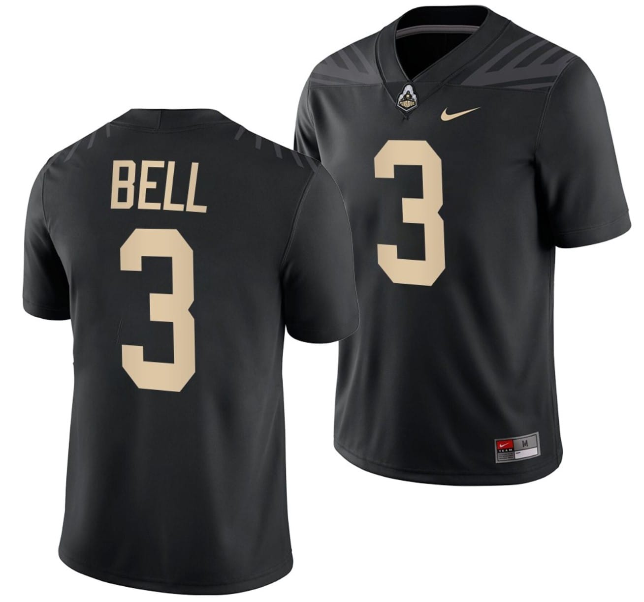 Purdue Boilermakers David Bell Jersey #3 College Football Black 1 Purdue Boilermakers David Bell Jersey #3 College Football Black