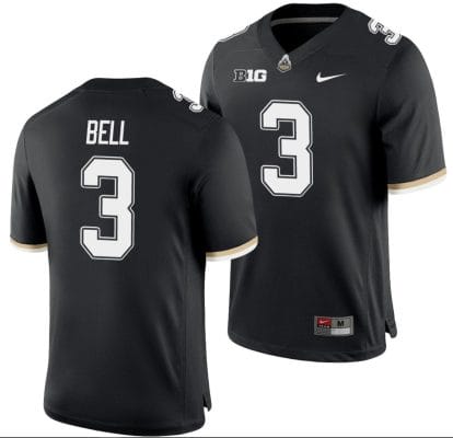 Purdue Boilermakers David Bell Jersey #3 College Football Game Black 10 Purdue Boilermakers David Bell Jersey #3 College Football Game Black