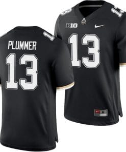 Purdue Boilermakers Jack Plummer Jersey #13 College Football Game Black
